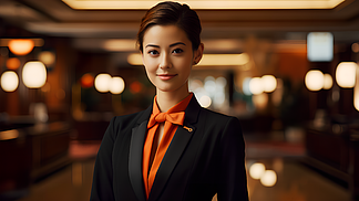 微笑中的温暖 中国酒店服务员的高清肖像纪实